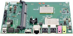 Вычислительный модуль «E1C-mITX-T» — вид сверху