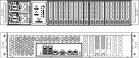 Сервер «4Э8-2U» (ТВГИ.466535.257) — внешний вид, схема, виды спереди и сзади